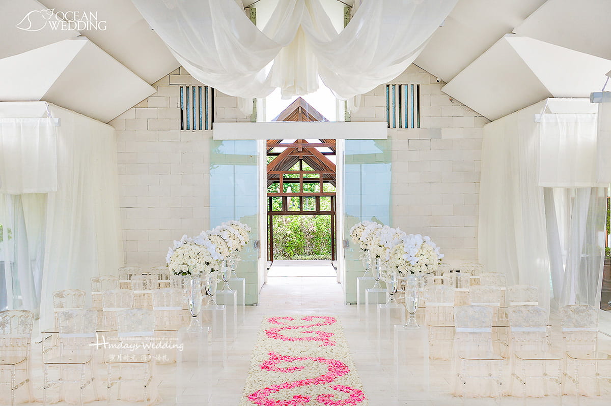  巴厘岛 海之教堂婚礼 EIGHT版布置 白色 免费