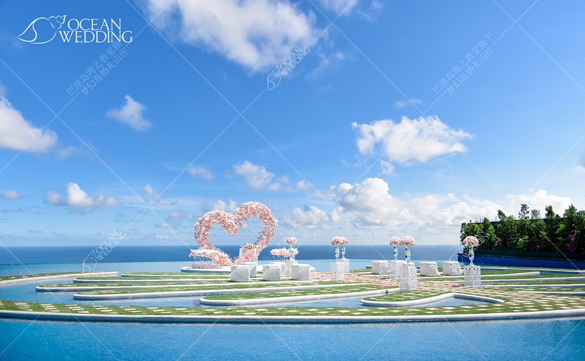 梦幻岛粉色心形布置_免费标准布置 巴厘岛 梦幻岛 心形 免费布置