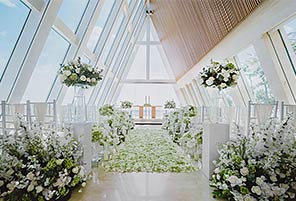 无限教堂婚礼布置 - AQUA PATH|海外婚礼布置案例|海外婚礼晚宴