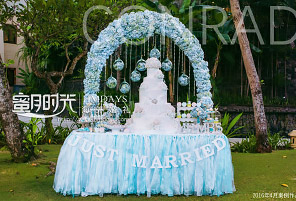 BLUE CORNER|海外婚礼定制中高端布置案例|巴厘岛婚礼布置定制案例