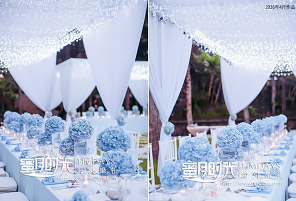 港丽酒店婚礼晚宴 - ICE BLUE|海外婚礼布置案例|海外婚礼晚宴
