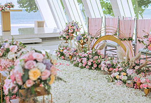 无限教堂婚礼布置 - INFINITE RAINBOW WEDDING|海外婚礼布置案例|海外婚礼晚宴