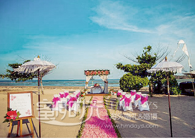 肉桂沙滩婚礼 巴厘岛