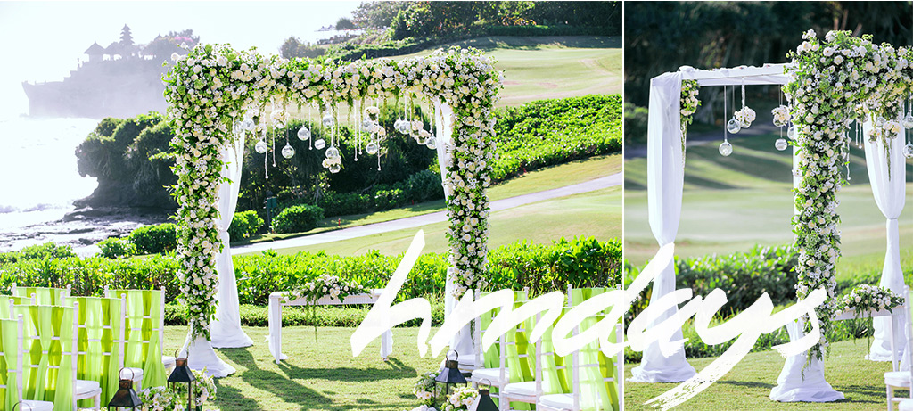 海神庙绿色婚礼布置|海外婚礼布置案例|海外婚礼定制中高端布置案例|巴厘岛婚礼布置定制案例