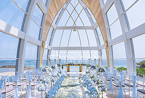 丽思卡尔顿婚礼布置 - RITZ BLUE|海外婚礼布置案例|海外婚礼晚宴