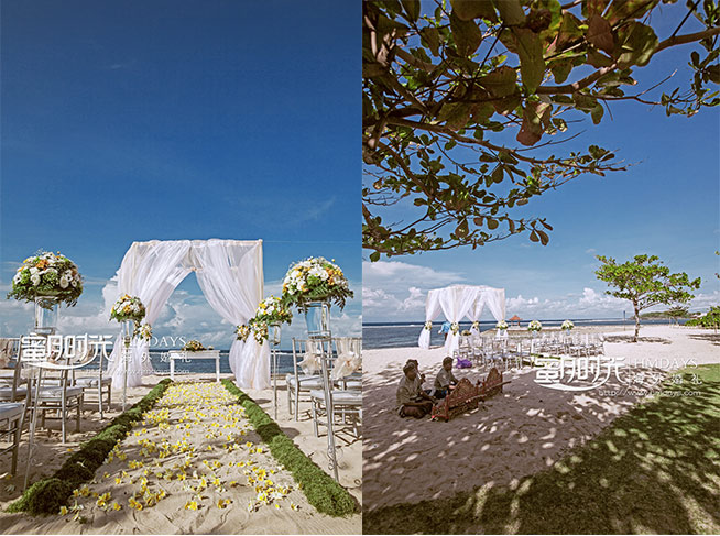 巴厘岛索菲特沙滩婚礼场地
