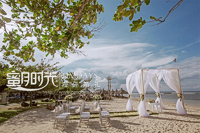 巴厘岛索菲特沙滩婚礼场地