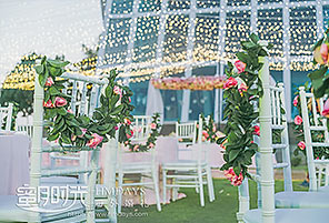 GREEN WHITE|海外婚礼定制中高端布置案例|巴厘岛婚礼布置定制案例