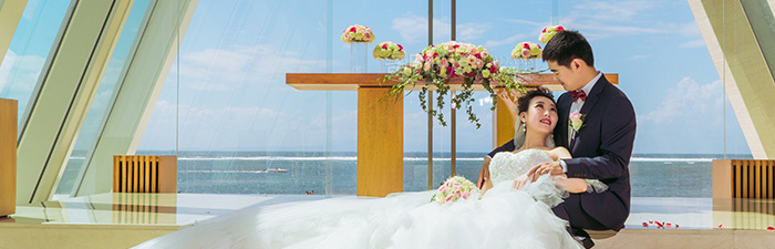 巴厘岛港丽无限教堂婚礼视频