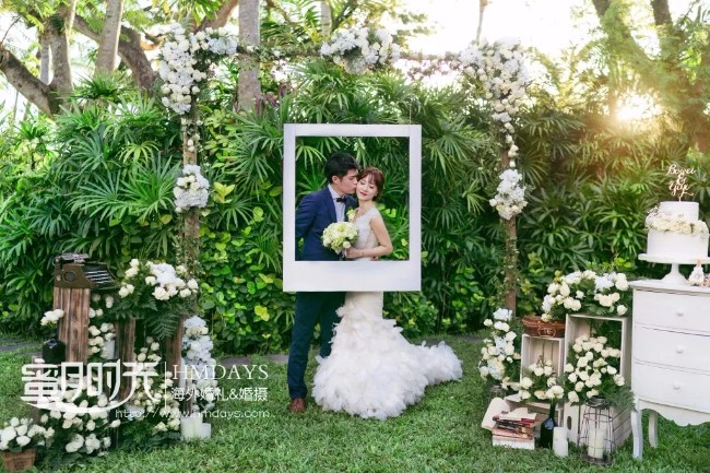 海外婚礼提升档次必备 --【迎宾合影区】的魔力 | 巴厘岛婚礼 | 海外婚礼