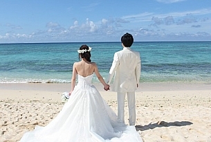 日本冲绳海外婚礼教堂拉索尔Lazor婚纱照片_海外婚礼