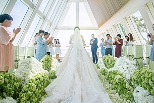 港丽无限教堂婚礼照片ZY+ZYJ_海外婚礼